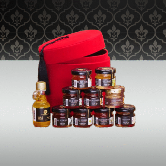 coffret artisanat agadir coffret produit de terroir coopérative artisanale agadir argan biologique cadeau miel bio boite cadeau artisanal
