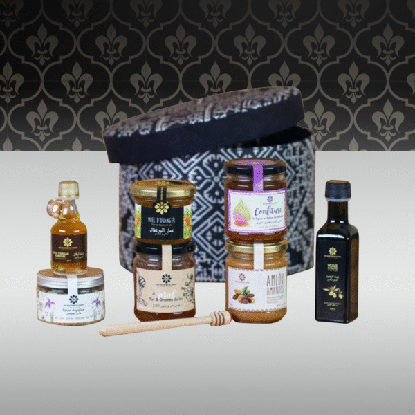coffret artisanat agadir coffret produit de terroir coopérative artisanale agadir argan biologique cadeau miel bio boite cadeau artisanal