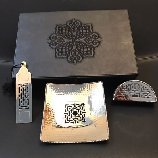 coffret bureau artisanal - artisanat du cuivre Maroc - Maillechort