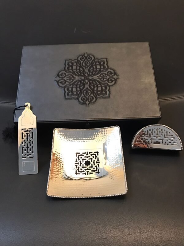 coffret bureau artisanal - artisanat du cuivre Maroc - Maillechort