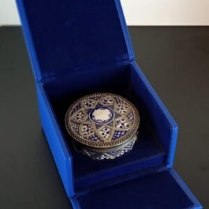 coffret boite a bijoux en poterie de fez - artisanat du Maroc
