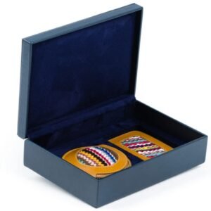 Coffret Set sac en portefeuille femme en cuir similicuir personnalisable cadeau artisanal maroc