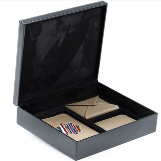 Coffret set en cuir pour homme personnalise artisanal maroc cadeau artisnaal