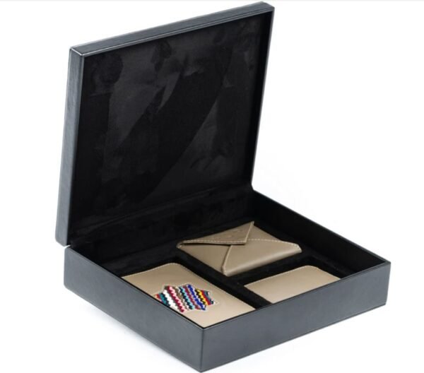 Coffret set en cuir pour homme personnalise artisanal maroc cadeau artisnaal